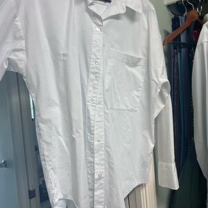Abercrombie & Fitch White Dress Shirt. Size medium and says oversized